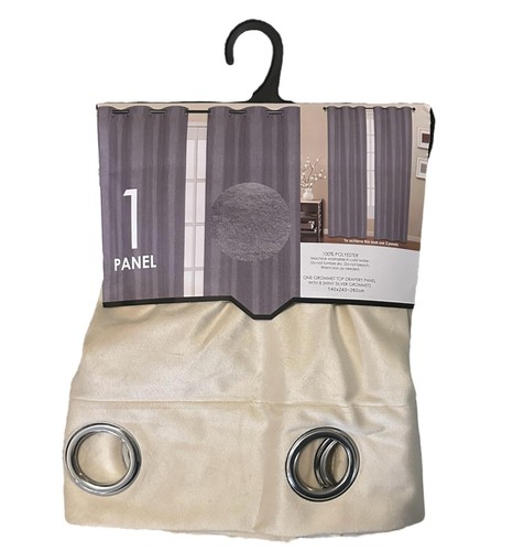 Rideaux velours panel - velours, ecru