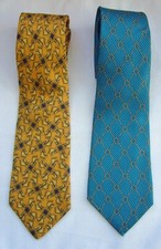 LANCEL Lot de 2 CRAVATES 100%