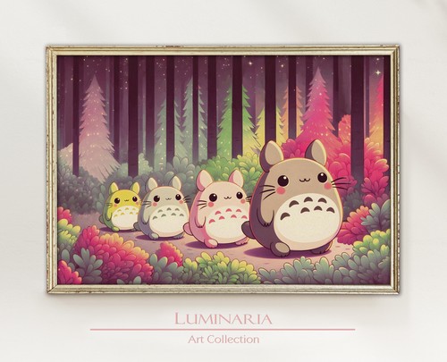Neighbor totoro inspired art - neighbor,