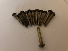 12 Vis à Bois Neuves   LAITON - 6 X 45 mm