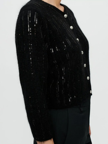 Maje women black sequin - women's,