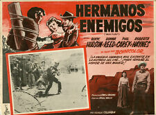 "BATAILLE SANS MERCI (GUN FURY)" Affiche mexicaine (Rock HUDSON, Donna REED)