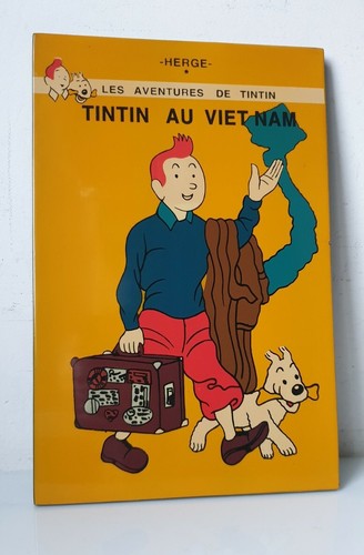 Tableau tintin en bois - x,