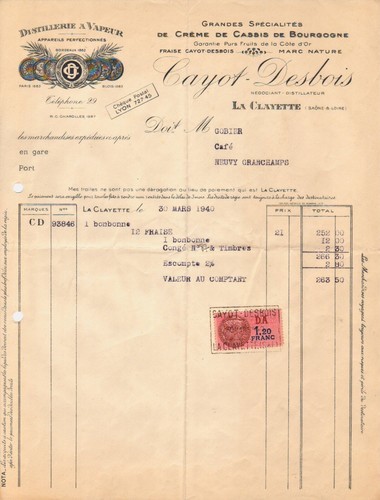 Clayette lettre cayot - la,