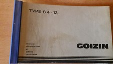 Goizin charrue S4-13 : notice d'utilisation et d'entretien
