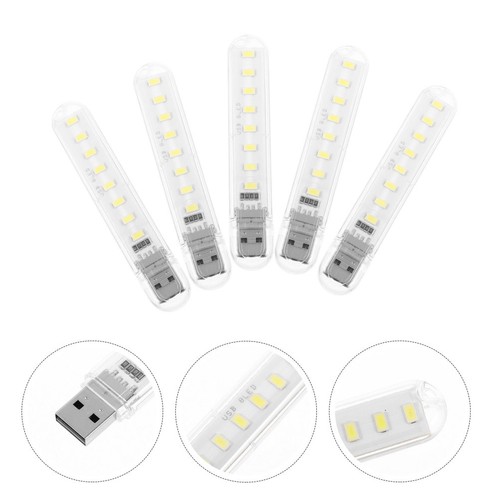  5 pièces LED veilleuses USB