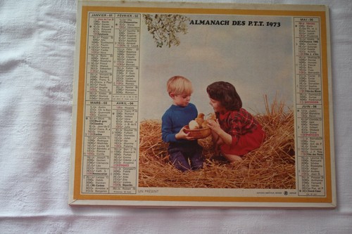 Calendrier des postes almanach - calendrier,