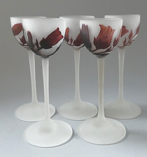 Verres pâte verre gravé - 5,