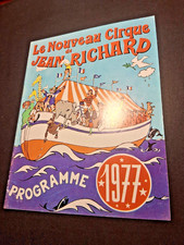 1977 programme LE NOUVEAU CIRQUE DE JEAN RICHARD circus circo programma program