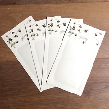 4 Anciens Menus 1900 Violettes Vierge Illustration Restaurant Bistrot Café