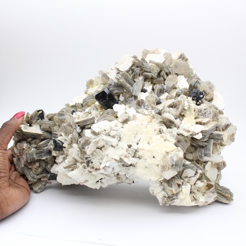 Mica tourmaline sur quartz - et,