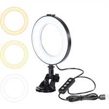 Kit D'Éclairage Vidéo Ring Light USB Live Streaming Avec Trépied Et Support