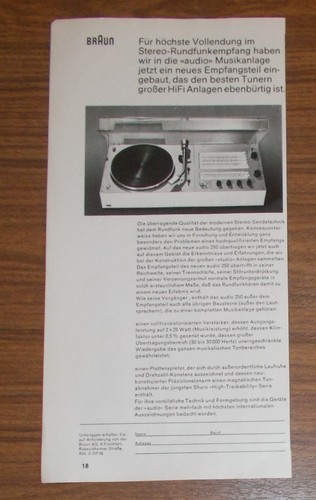 Rare advertising vintage braun - rare,