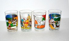 RARE ! lot 4 anciens Verres à