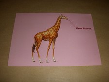 CP CARTE POSTALE PUBLICITE DESSINEE SPRAY Une GIRAFE - VIERGE