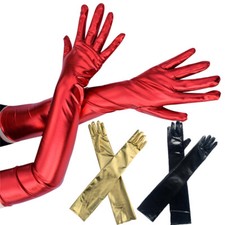 Gants Longs Brillants En Faux