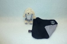 DOUDOU CHIEN MARIN PELUCHE AVEC MOUCHOIR ETAT NEUF JACADI