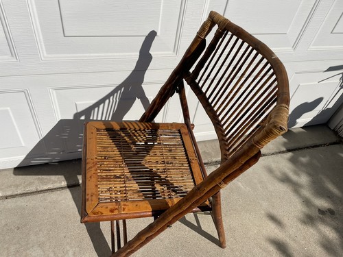Tortue bambou chaise pliante - bambou,
