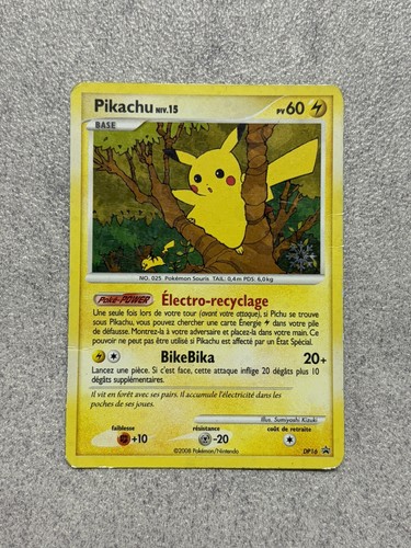 Carte pokémon pikachu dp16 - pokémon,