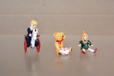 Victorien Enfants Marin Garçon Avec Fille Sister Cheval à Bascule & Ours Oj