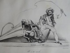 RARE CARICATURE POLITIQUE