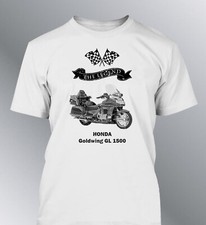 t-shirt Honda Goldwing GL 1000 1200 1500 1800 Legend moto motorcycle vintage usé