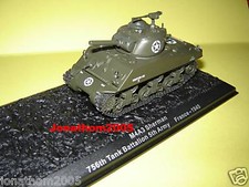 CHAR  TANK M4A3 SHERMAN 756th TANK BATTALION 5th ARMY  FRANCE 1945 au 1/72°