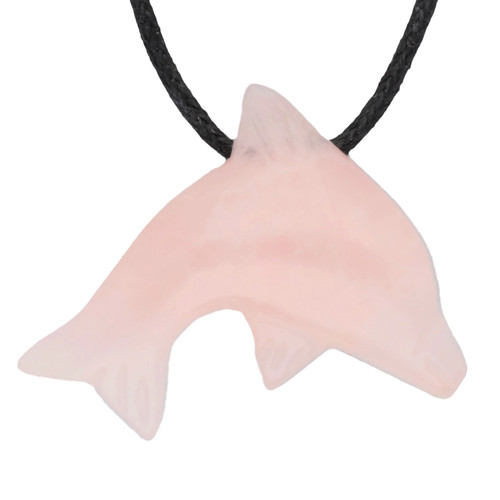 Pendentif dauphin pierre - dauphin, en