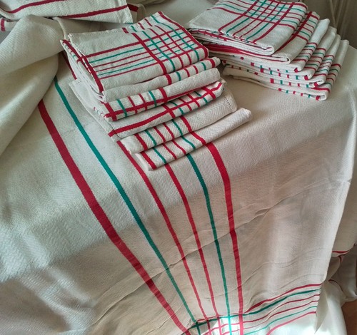 Nappe ancienne serviettes - nappe, ancienne+12