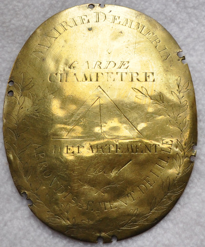 Plaque métier garde - de,