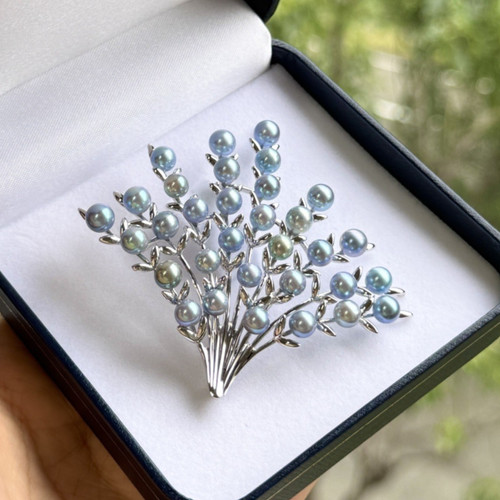 Broche pendentif perles - broche,