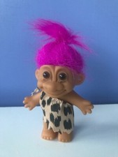  TROLL DOLL PREHISTORIQUE  by RUSS BERRIE & Cie 14 cm Haut VINTAGE Annees 90