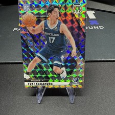 2024-25 Panini Mosaic - Rookies Yuki Kawamura #209 Reactive Blue Mosaic Prizm...