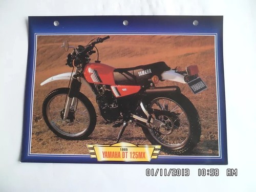 Carte fiche moto - carte, yamaha