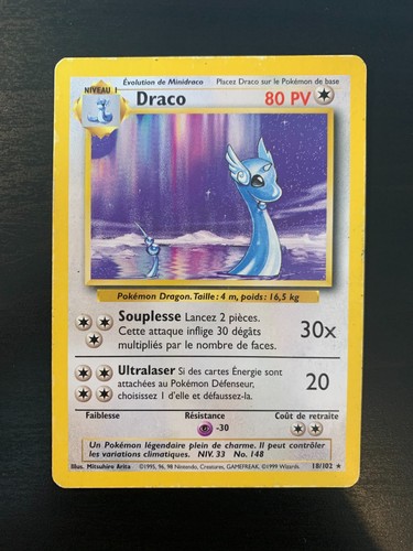 Carte pokémon rare draco - rare,