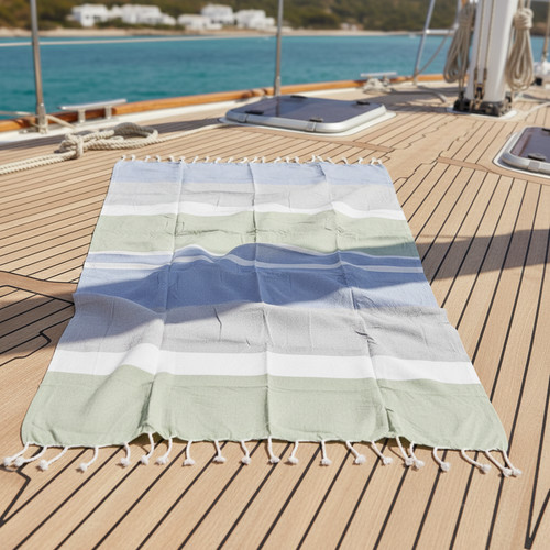 Fouta 90x160 avec pochette - , |