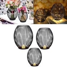 Porte-bougie lanterne en fil