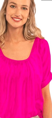 Nwt 100 silk - 100%, fushia