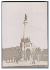 France, Chambéry, Fontaine des Eléphants  Vintage citrate print.  Tirage citra