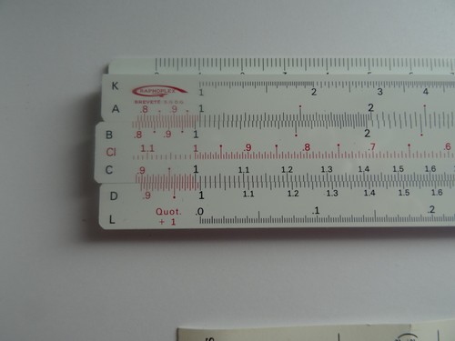 Regle calcul 620 - regle, de