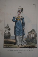 LITHO XIX COULEUR COSTUME