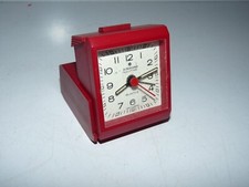 ancien réveil de voyage quartz / junghans tourist / testé ok / alarme ok