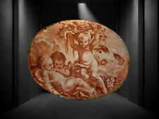 HUILE SUR TOILE OVALE DE