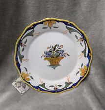 Assiette MG décor Rouen fait main Z