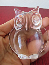 DAUM FRANCE, chouette hibou en cristal