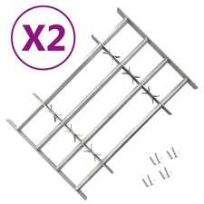 2x Grilles Réglables de Sécurité de Fenêtres 1000-1500mm Protection vidaXL