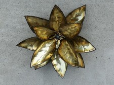 Élément de lampe laiton design feuilles palmier jansen ? Lamp brass