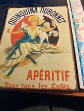APERITIF - APERO : PLAQUE TOUT METAL ANNEE 1970 QUINQUINA DUBONNET