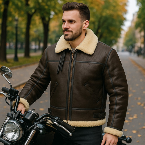 Raf brown bomber - brown,