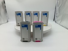 LOT X6 CARTOUCHES D'ENCRE POUR TRACEUR LASERJET HP T795 (CARTOUCHES ENTAMÉES)